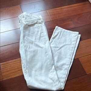 7 For All Mankind Elegant White Denim Pants